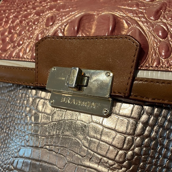 Brahmin Brinley Satchel/Shoulder Bag in Sandshell Varadero - Picture 2 of 10